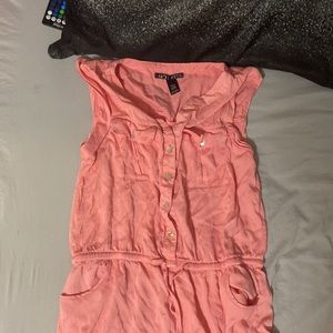 light pink/ peach pink one piece